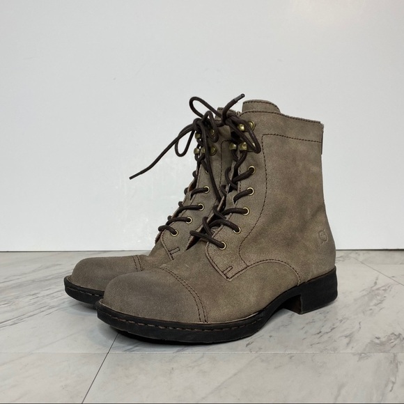 New! Born Kelisa Gray Lace Up Boot 5.5 - Picture 13 of 13